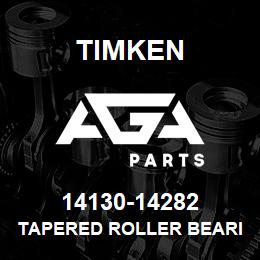 14130-14282 Timken TAPERED ROLLER BEARINGS - TS (TAPERED SINGLE) IMPERIAL | AGA Parts