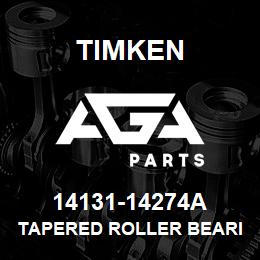 14131-14274A Timken TAPERED ROLLER BEARINGS - TS (TAPERED SINGLE) IMPERIAL | AGA Parts