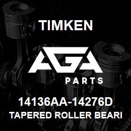 14136AA-14276D Timken TAPERED ROLLER BEARINGS - TDO (TAPERED DOUBLE OUTER) IMPERIAL | AGA Parts