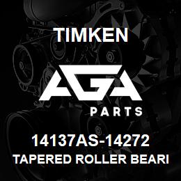 14137AS-14272 Timken TAPERED ROLLER BEARINGS - TS (TAPERED SINGLE) IMPERIAL | AGA Parts