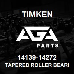 14139-14272 Timken TAPERED ROLLER BEARINGS - TS (TAPERED SINGLE) IMPERIAL | AGA Parts