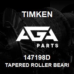 147198D Timken TAPERED ROLLER BEARINGS - DOUBLE TAPERED CUP - IMPERIAL | AGA Parts