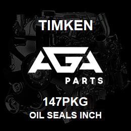 147PKG Timken OIL SEALS INCH | AGA Parts