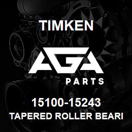 15100-15243 Timken TAPERED ROLLER BEARINGS - TS (TAPERED SINGLE) IMPERIAL | AGA Parts