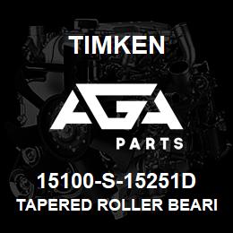 15100-S-15251D Timken TAPERED ROLLER BEARINGS - TDO (TAPERED DOUBLE OUTER) IMPERIAL | AGA Parts