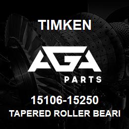 15106-15250 Timken TAPERED ROLLER BEARINGS - TS (TAPERED SINGLE) IMPERIAL | AGA Parts