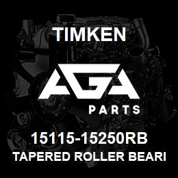 15115-15250RB Timken TAPERED ROLLER BEARINGS - TS (TAPERED SINGLE) IMPERIAL | AGA Parts