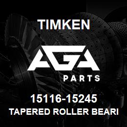 15116-15245 Timken TAPERED ROLLER BEARINGS - TS (TAPERED SINGLE) IMPERIAL | AGA Parts