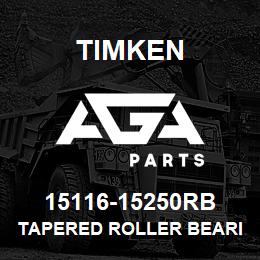 15116-15250RB Timken TAPERED ROLLER BEARINGS - TS (TAPERED SINGLE) IMPERIAL | AGA Parts