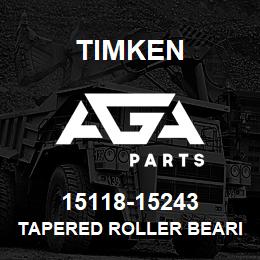 15118-15243 Timken TAPERED ROLLER BEARINGS - TS (TAPERED SINGLE) IMPERIAL | AGA Parts