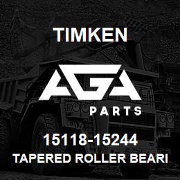 15118-15244 Timken TAPERED ROLLER BEARINGS - TS (TAPERED SINGLE) IMPERIAL | AGA Parts