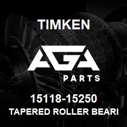 15118-15250 Timken TAPERED ROLLER BEARINGS - TS (TAPERED SINGLE) IMPERIAL | AGA Parts