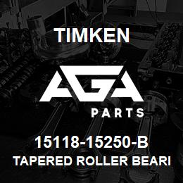 15118-15250-B Timken TAPERED ROLLER BEARINGS - TSF (TAPERED SINGLE WITH FLANGE) IMPERIAL | AGA Parts