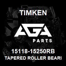 15118-15250RB Timken TAPERED ROLLER BEARINGS - TS (TAPERED SINGLE) IMPERIAL | AGA Parts