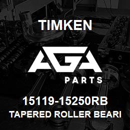 15119-15250RB Timken TAPERED ROLLER BEARINGS - TS (TAPERED SINGLE) IMPERIAL | AGA Parts