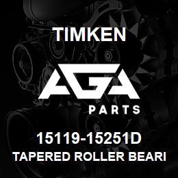 15119-15251D Timken TAPERED ROLLER BEARINGS - TDO (TAPERED DOUBLE OUTER) IMPERIAL | AGA Parts