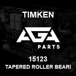 15123 Timken TAPERED ROLLER BEARINGS - SINGLE CONES - IMPERIAL | AGA Parts