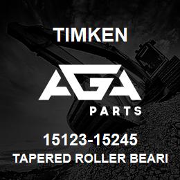 15123-15245 Timken TAPERED ROLLER BEARINGS - TS (TAPERED SINGLE) IMPERIAL | AGA Parts