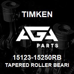 15123-15250RB Timken TAPERED ROLLER BEARINGS - TS (TAPERED SINGLE) IMPERIAL | AGA Parts