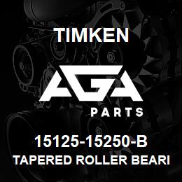 15125-15250-B Timken TAPERED ROLLER BEARINGS - TSF (TAPERED SINGLE WITH FLANGE) IMPERIAL | AGA Parts