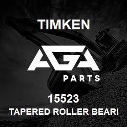 15523 Timken TAPERED ROLLER BEARINGS - SINGLE CUPS - IMPERIAL | AGA Parts