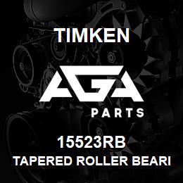 15523RB Timken TAPERED ROLLER BEARINGS - SINGLE CUPS - IMPERIAL | AGA Parts