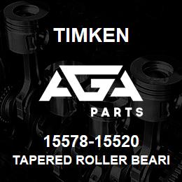 15578-15520 Timken TAPERED ROLLER BEARINGS - TS (TAPERED SINGLE) IMPERIAL | AGA Parts