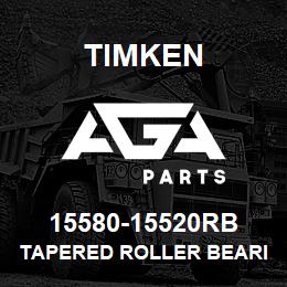 15580-15520RB Timken TAPERED ROLLER BEARINGS - TS (TAPERED SINGLE) IMPERIAL | AGA Parts