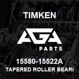 15580-15522A Timken TAPERED ROLLER BEARINGS - TS (TAPERED SINGLE) IMPERIAL | AGA Parts