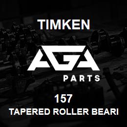 157 Timken TAPERED ROLLER BEARINGS - SINGLE CONES - IMPERIAL | AGA Parts