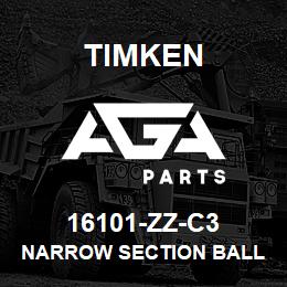 16101-ZZ-C3 Timken NARROW SECTION BALL BEARINGS (16000, 16100) | AGA Parts