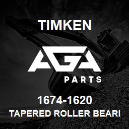 1674-1620 Timken TAPERED ROLLER BEARINGS - TS (TAPERED SINGLE) IMPERIAL | AGA Parts