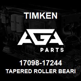 17098-17244 Timken TAPERED ROLLER BEARINGS - TS (TAPERED SINGLE) IMPERIAL | AGA Parts