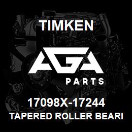 17098X-17244 Timken TAPERED ROLLER BEARINGS - TS (TAPERED SINGLE) IMPERIAL | AGA Parts