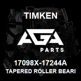 17098X-17244A Timken TAPERED ROLLER BEARINGS - TS (TAPERED SINGLE) IMPERIAL | AGA Parts