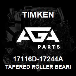 17116D-17244A Timken TAPERED ROLLER BEARINGS - TDI (TAPERED DOUBLE INNER) IMPERIAL | AGA Parts