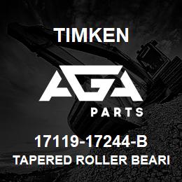 17119-17244-B Timken TAPERED ROLLER BEARINGS - TSF (TAPERED SINGLE WITH FLANGE) IMPERIAL | AGA Parts