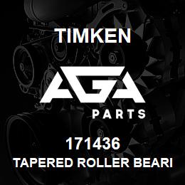 171436 Timken TAPERED ROLLER BEARINGS - SINGLE CUPS - IMPERIAL | AGA Parts