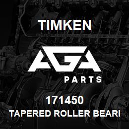 171450 Timken TAPERED ROLLER BEARINGS - SINGLE CUPS - IMPERIAL | AGA Parts