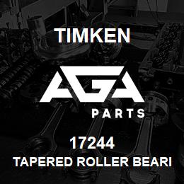 17244 Timken TAPERED ROLLER BEARINGS - SINGLE CUPS - IMPERIAL | AGA Parts