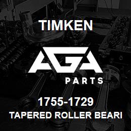 1755-1729 Timken TAPERED ROLLER BEARINGS - TS (TAPERED SINGLE) IMPERIAL | AGA Parts