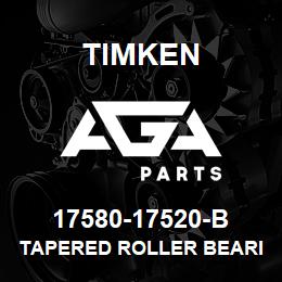 17580-17520-B Timken TAPERED ROLLER BEARINGS - TSF (TAPERED SINGLE WITH FLANGE) IMPERIAL | AGA Parts