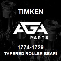 1774-1729 Timken TAPERED ROLLER BEARINGS - TS (TAPERED SINGLE) IMPERIAL | AGA Parts