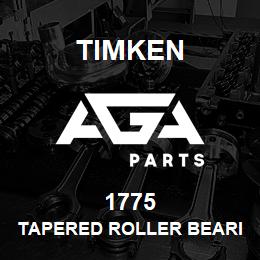 1775 Timken TAPERED ROLLER BEARINGS - SINGLE CONES - IMPERIAL | AGA Parts