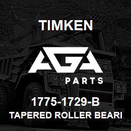 1775-1729-B Timken TAPERED ROLLER BEARINGS - TSF (TAPERED SINGLE WITH FLANGE) IMPERIAL | AGA Parts