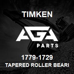 1779-1729 Timken TAPERED ROLLER BEARINGS - TS (TAPERED SINGLE) IMPERIAL | AGA Parts