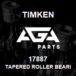 17887 Timken TAPERED ROLLER BEARINGS - SINGLE CONES - IMPERIAL | AGA Parts