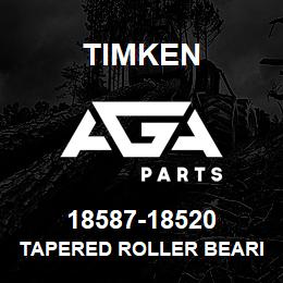 18587-18520 Timken TAPERED ROLLER BEARINGS - TS (TAPERED SINGLE) IMPERIAL | AGA Parts