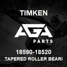 18590-18520 Timken TAPERED ROLLER BEARINGS - TS (TAPERED SINGLE) IMPERIAL | AGA Parts