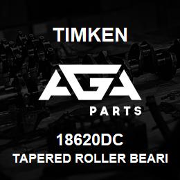 18620DC Timken TAPERED ROLLER BEARINGS - DOUBLE TAPERED CUP - IMPERIAL | AGA Parts